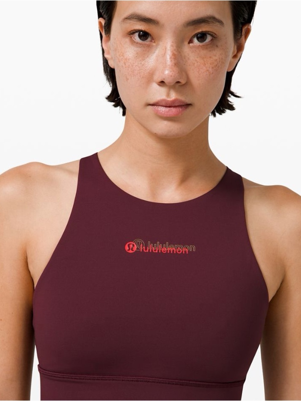 Lululemon Energy Bra High Neck Longline New Year Edition in Cassis | Size 6 - Picture 2 of 7